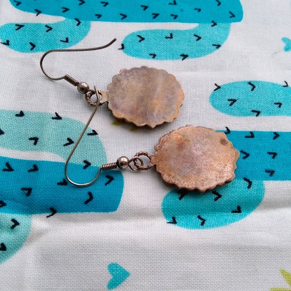 Denim Lapis Cluster Earrings - Picture 4 of 9